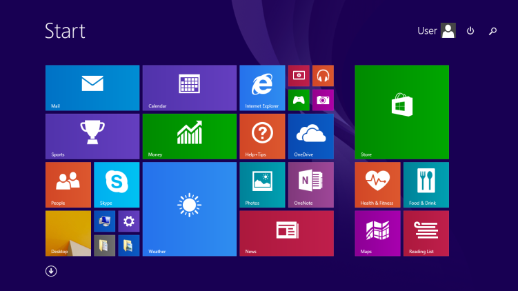 The Windows 8.1 Start Screen